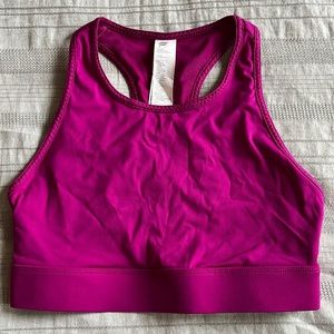 Fabletics Raspberry Sports Bra, size small